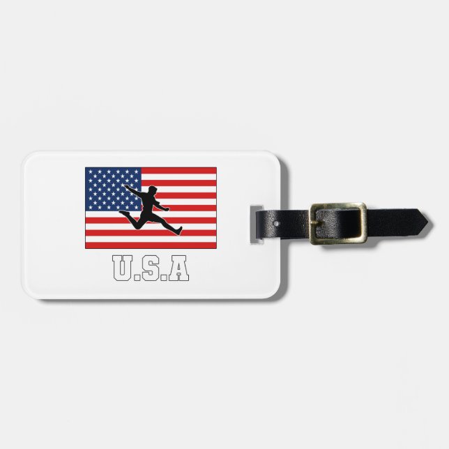Etiqueta Para Maletas Equipo de Fútbol de Estados Unidos USMNT (Frente Horizontal)