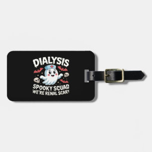 Etiqueta Para Maletas Equipo de Halloween Renal Dialysis Spooky Squad Ne