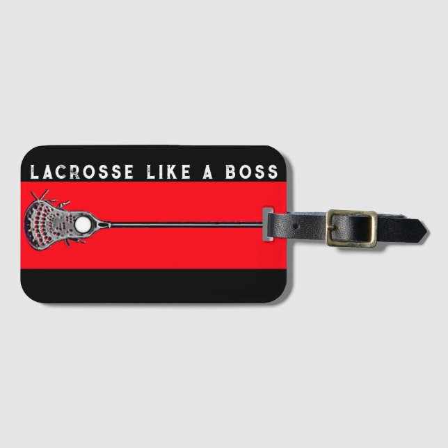 Etiqueta Para Maletas Equipo de Lacrosse (Anverso horizontal)
