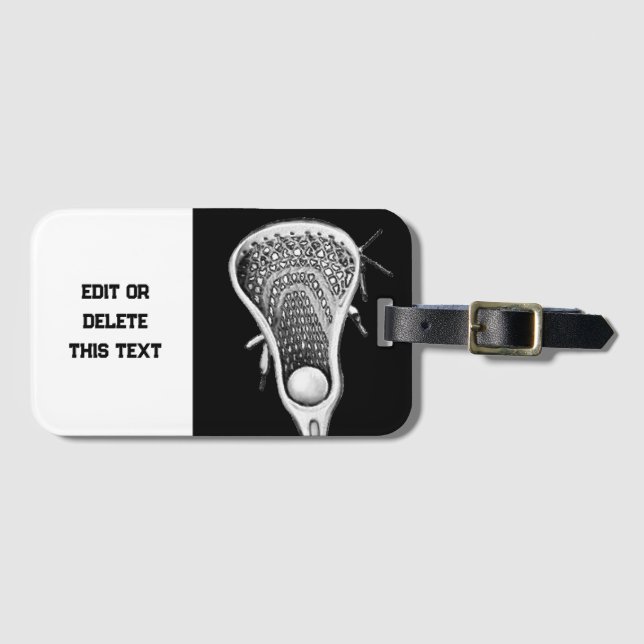 Etiqueta Para Maletas Equipo de Lacrosse (Anverso horizontal)