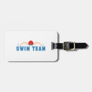 Etiqueta Para Maletas Equipo de natación