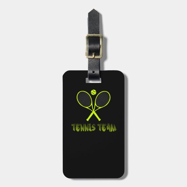 Etiqueta Para Maletas Equipo de tenis (Frente Vertical)