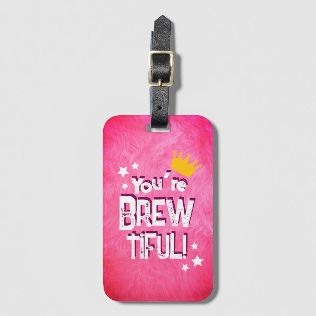 Etiqueta Para Maletas Eres hermosa (Anverso vertical)