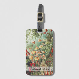 Etiqueta Para Maletas Ernst Haeckel Vintage Retro Mushroom