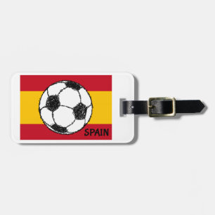 Etiqueta Para Maletas Esbozo de fútbol, España