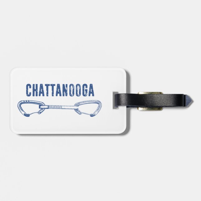 Etiqueta Para Maletas Escalada rápida de Chattanooga (Atrás Horizontal)