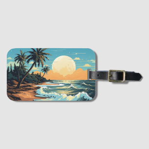Etiqueta Para Maletas Escape tropical