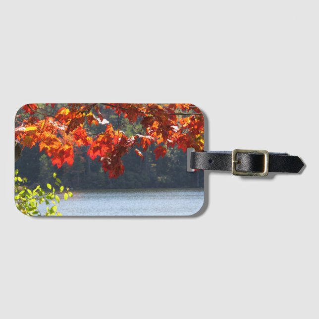 Etiqueta Para Maletas Escena de otoño (Anverso horizontal)