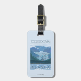 Etiqueta Para Maletas Escena del glaciar - Cordova, Alaska