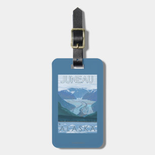 Etiqueta Para Maletas Escena del glaciar - Juneau, Alaska