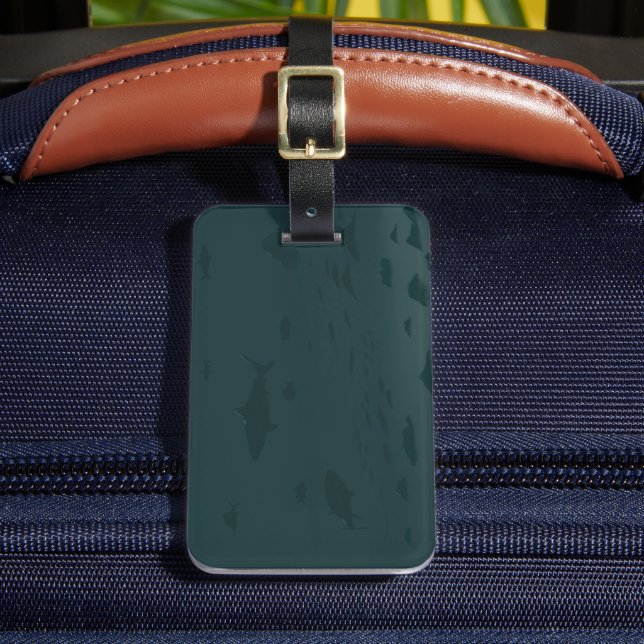 Etiqueta Para Maletas Escenario marino (Anverso In situ 2)