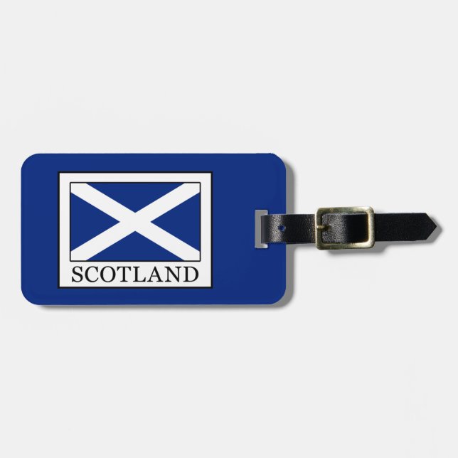 Etiqueta Para Maletas Escocia (Frente Horizontal)