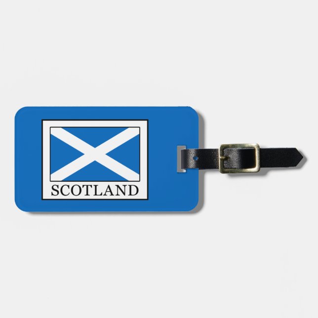 Etiqueta Para Maletas Escocia (Frente Horizontal)
