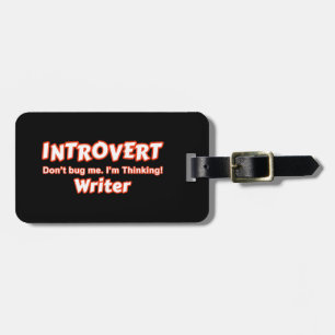 Etiqueta Para Maletas Escritor introvertido