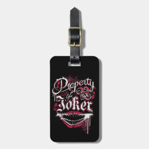 Etiqueta Para Maletas Escuadrón suicida  Propiedad de Joker