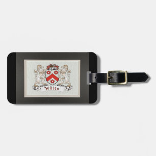 Etiqueta Para Maletas Escudo blanco de armas