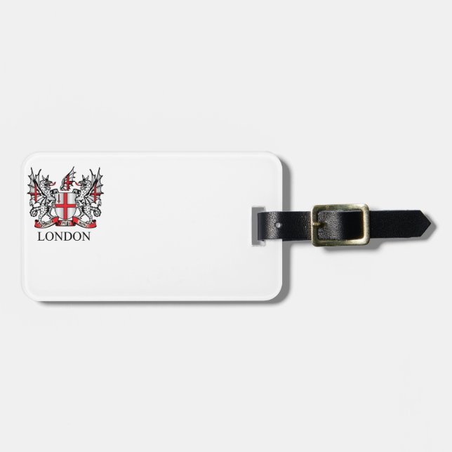Etiqueta Para Maletas Escudo de Londres (Frente Horizontal)