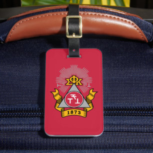 Etiqueta Para Maletas Escudo de Phi Sigma Kappa