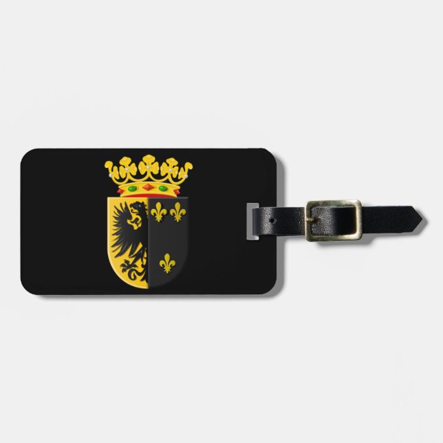 Etiqueta Para Maletas Escudo de trabajo (Frente Horizontal)