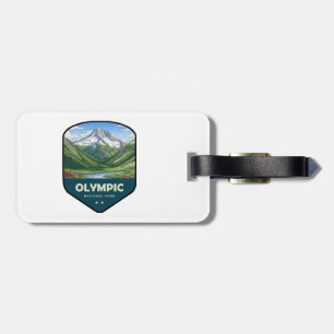 Etiqueta Para Maletas Escudo del Parque Nacional Olímpico
