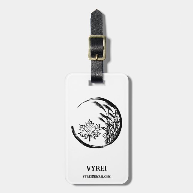 Etiqueta Para Maletas Escudo otoño/otoño (Frente Vertical)