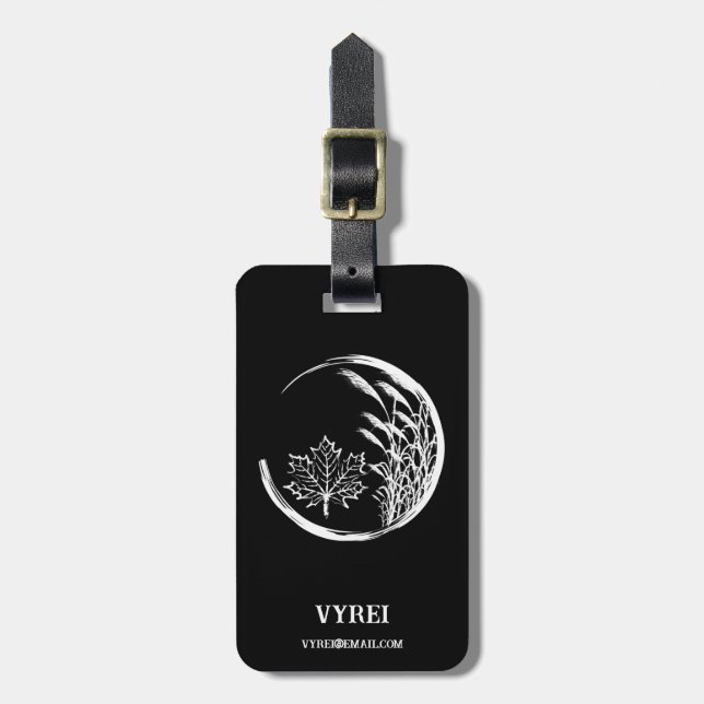 Etiqueta Para Maletas Escudo otoño/otoño (Frente Vertical)