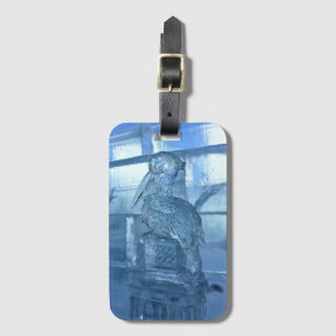 Etiqueta Para Maletas Escultura helada pelicana, Quebec, Canadá