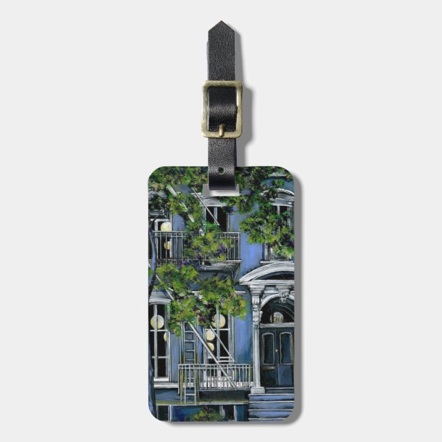 Etiqueta Para Maletas Esferas luminosas desde adentro (Frente Vertical)