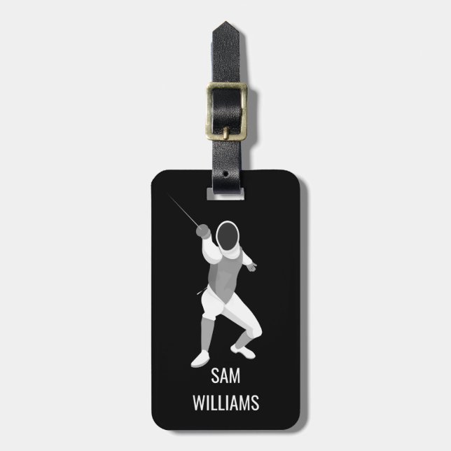 Etiqueta Para Maletas Esgrima (Frente Vertical)