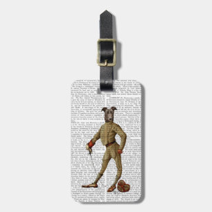 Etiqueta Para Maletas Esgrimista oscuro 2