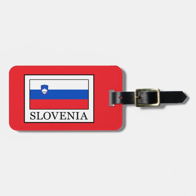 Etiqueta Para Maletas Eslovenia (Frente Horizontal)