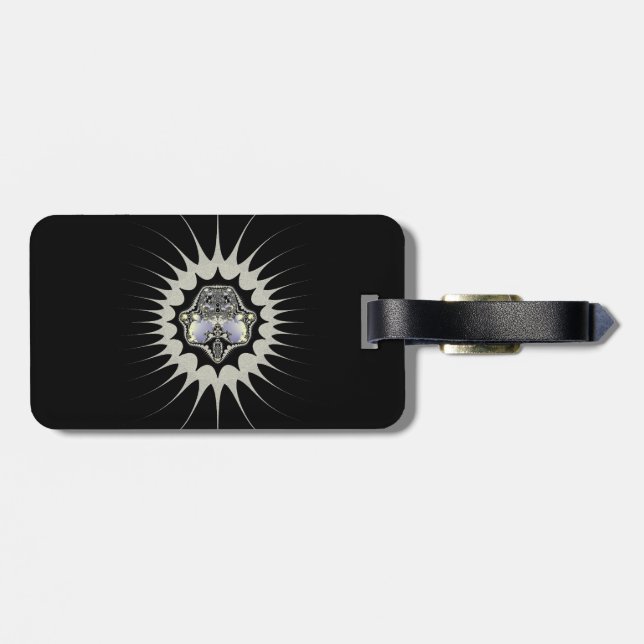 Etiqueta Para Maletas Espacio Dorado (Atrás Horizontal)