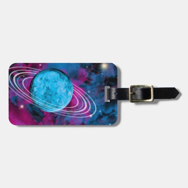 Etiqueta Para Maletas Espacio ultraterrestre (Frente Horizontal)