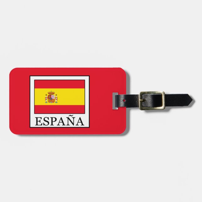 Etiqueta Para Maletas España (Frente Horizontal)