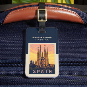 Etiqueta Para Maletas España   Sagrada Familia
