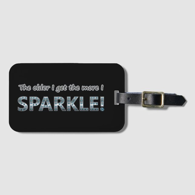 Etiqueta Para Maletas Esparkle (Anverso horizontal)