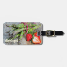 Espárrago verde con fresa