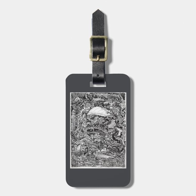 Etiqueta Para Maletas Esperando al Maelstrom  (Frente Vertical)