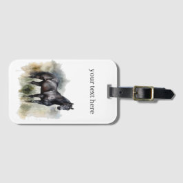 Etiqueta Para Maletas Espíritu del semental salvaje, personalizado