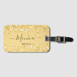 Etiqueta Para Maletas Espuelas doradas personalizadas
