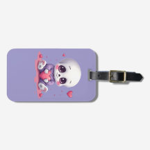 Esqueleto Kawaii Sosteniendo Corazón