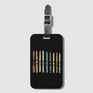Etiqueta Para Maletas Esquí - Colección de tablas de esquí