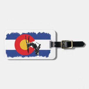 Etiqueta Para Maletas ¡Esquí Colorado! Versión apenada