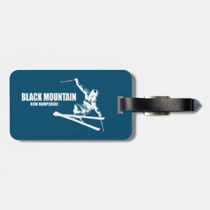 Etiqueta Para Maletas Esquiador de Black Mountain New Hampshire