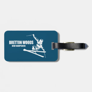 Etiqueta Para Maletas Esquiador de Bretton Woods New Hampshire