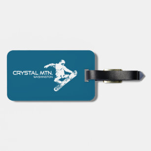 Etiqueta Para Maletas Esquiador de Crystal Mountain Washington