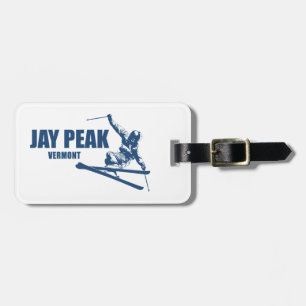Etiqueta Para Maletas Esquiador de Jay Peak Vermont