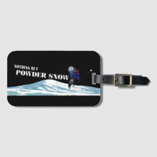 Etiqueta Para Maletas Esquiador, Snowboarder