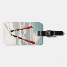 Etiqueta Para Maletas Esquinas rojas