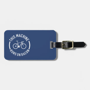 Etiqueta Para Maletas Esta Máquina Se Ejecuta En Bacon